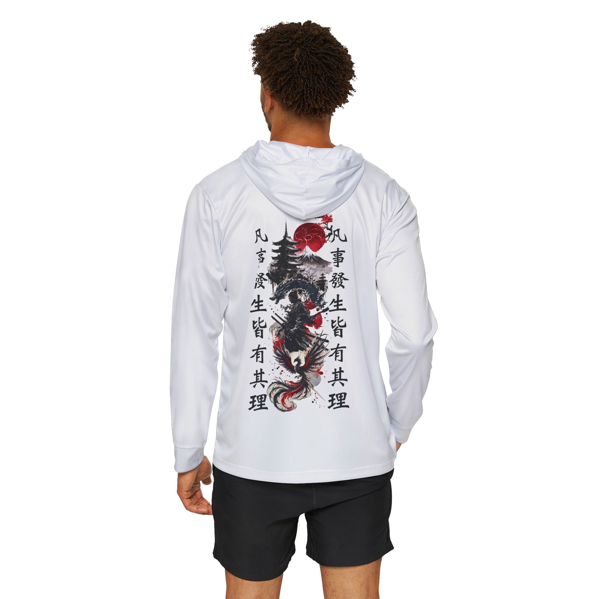 V URBAN: "The Ronin's Path" Japanese Heavyweight Hoodie – Zen White