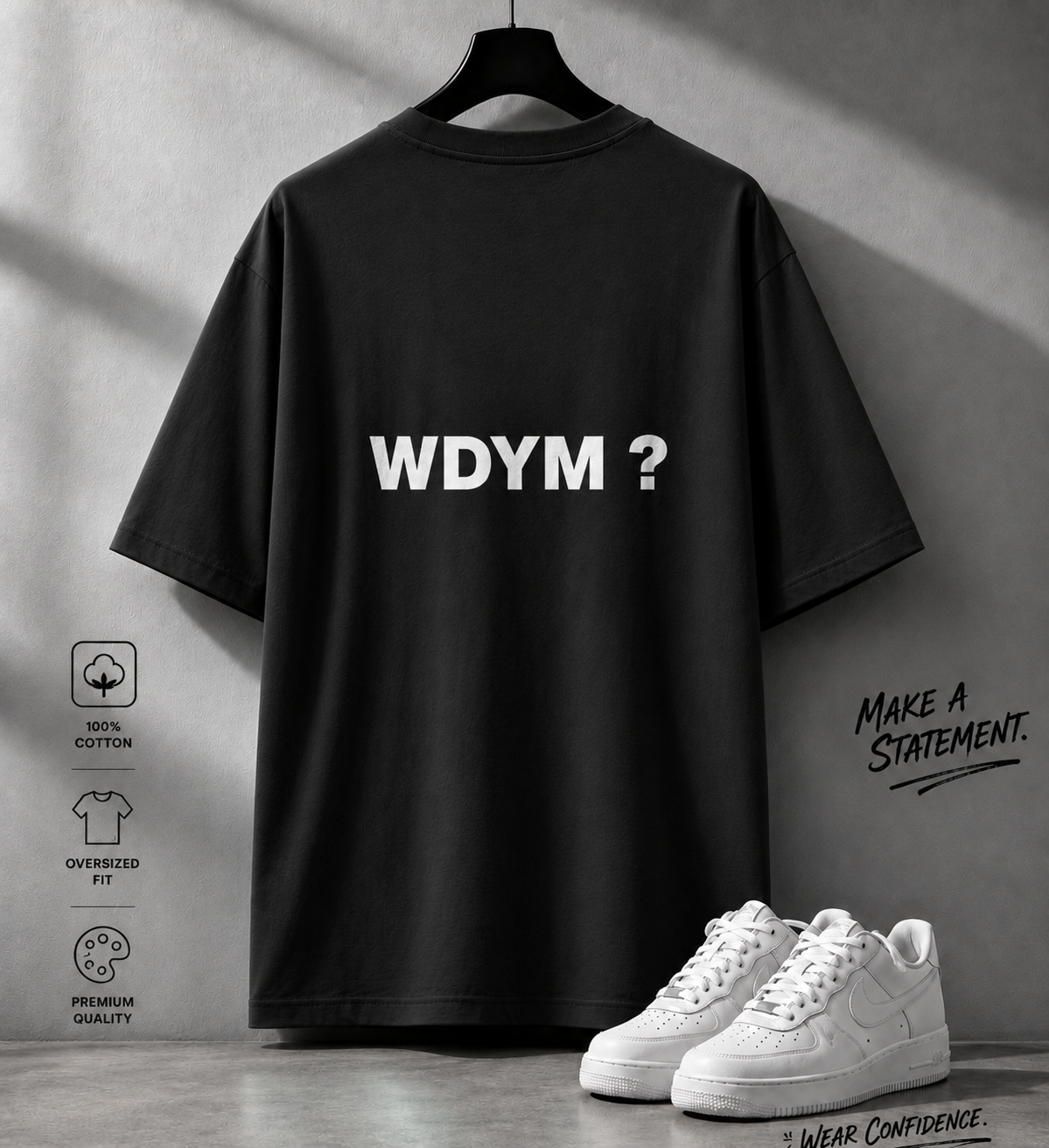 V URBAN | WDYM ? Graphic Oversized Tee~|