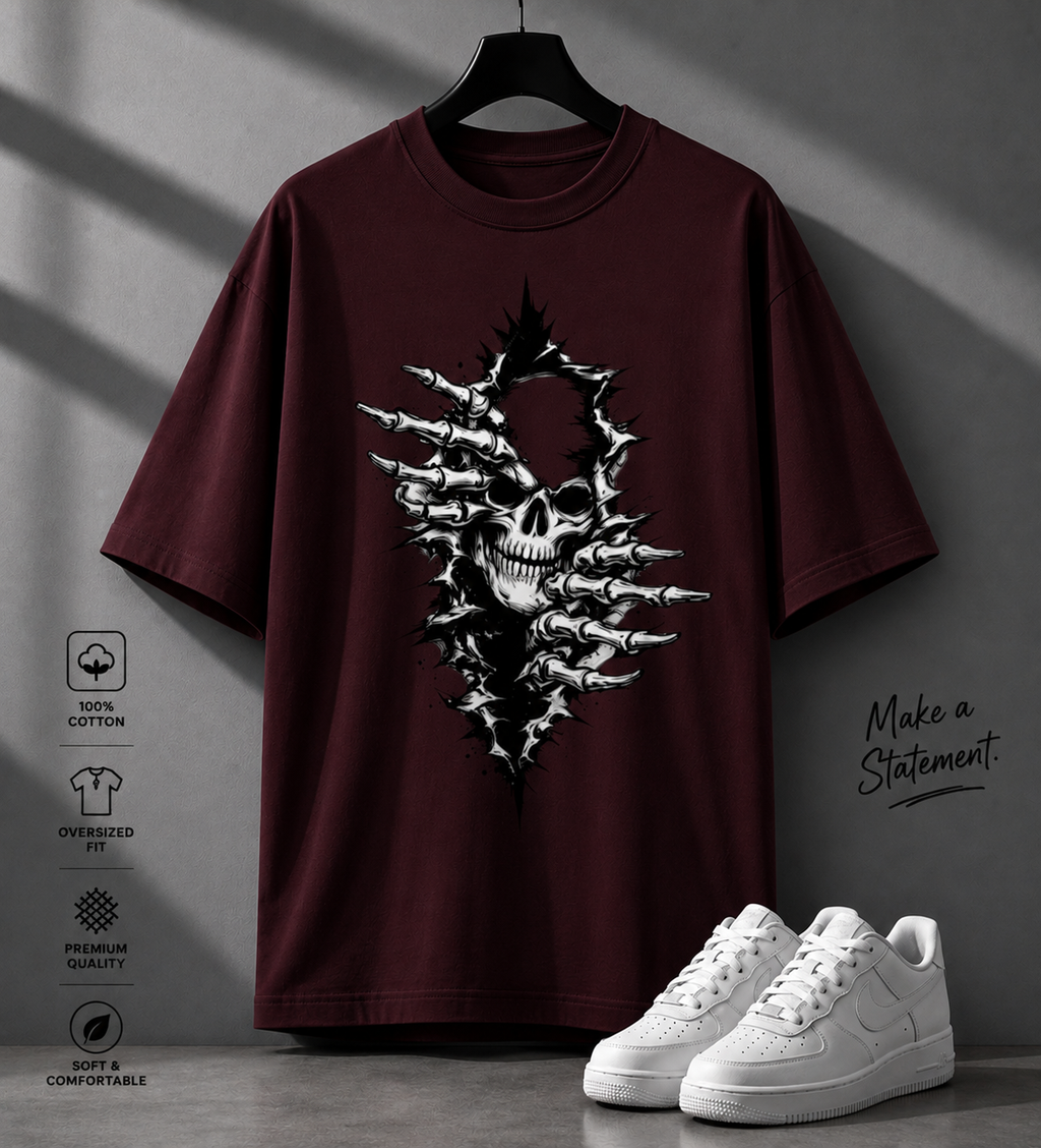 V URBAN | RIP THROUGH REALITY – Graphic Oversized Tee~ |
